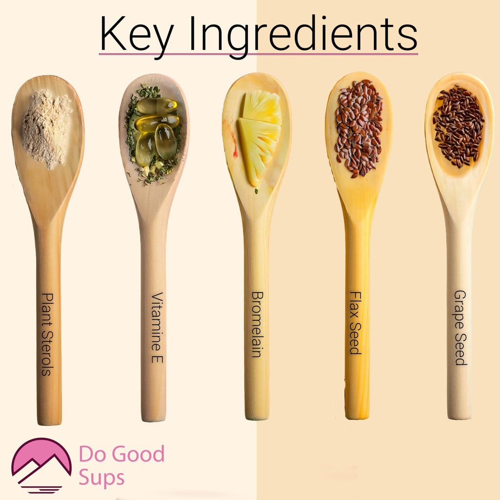 Do Good Sups The Looker 60 Caps- Skin Hair and Nails Vitamins - Natural Collagen Production - Reduces Hair Thinning - Skin Elasticity - Skin Moisture - Plant Sterols Bromelain Zinc Vitamin E Selenium - TrustMedUSA