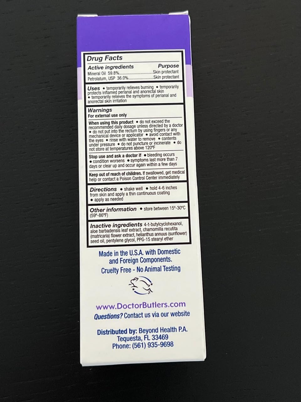 Doctor Butler's Pregnancy & Postpartum Spray - Perineal Spray and Hemorrhoid Treatment with Aloe and Chamomile, Pregnancy Support and Postpartum Essentials, Paraben Free (3oz) - TrustMedUSA