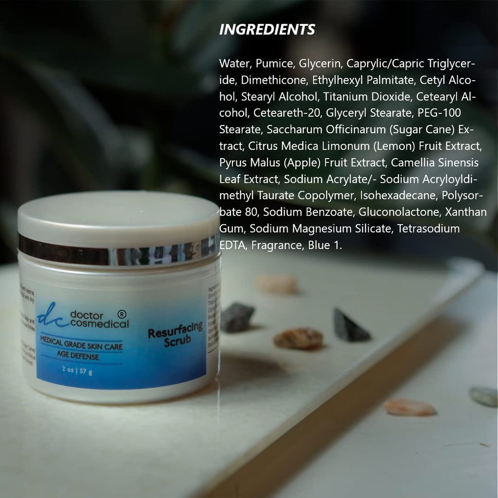 Doctor Cosmedical Professional Soft & Instant Facial Scrub | Skin Tightening & Brightening Face Scrub | Exfoliating Face Scrub | Skin Firming Formula to Reduce Wrinkle and Dark Spots | 2 Oz / 57g - Maple Wellness Supplements