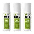 DOCTOR HOY'S Natural Pain Relief Gel, Water Based with Arnica, Anti-Inflammatory, Clean, Safe and Effective Natural Pain Relief, 3 oz. Roll-On, 3pk - TrustMedUSA