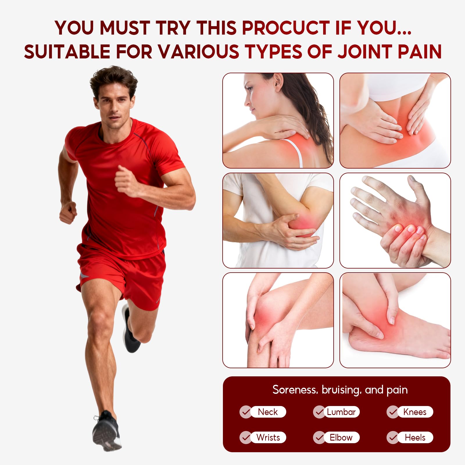 DoctorPro Soothing Massage Cream 80g Joint Relief Roll Muscle Comfort Non-Greasy Refreshing Formula for Knees, Lumbar, Neck, Back,Shoulders, Hands, and Feet, Menthol Gel - TrustMedUSA