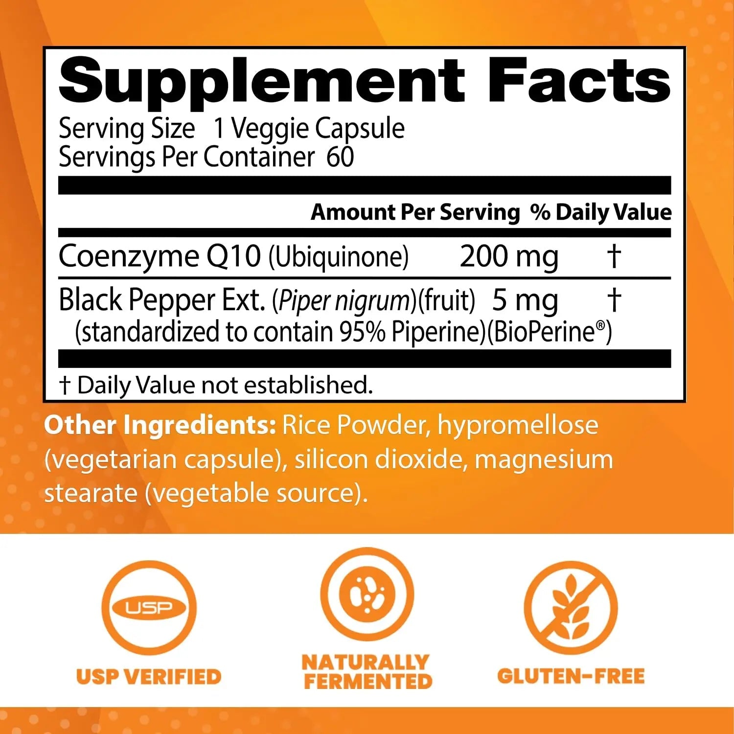 Doctor's Best High Absorption CoQ10 with BioPerine Gluten Free Naturally Fermented - TrustMedUSA