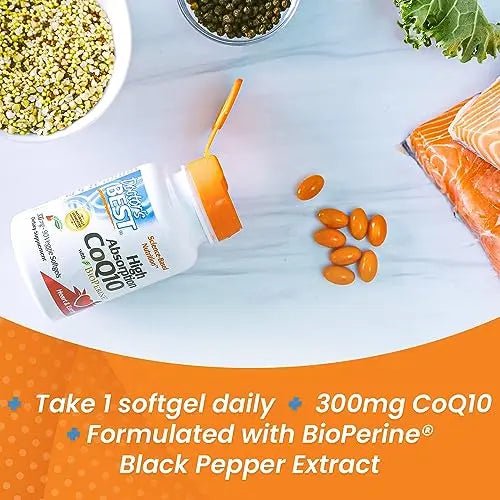 Doctor's Best High Absorption CoQ10 with BioPerine, Heart Health & Energy Production - TrustMedUSA