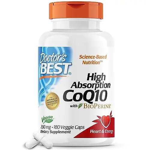 Doctor's Best High Absorption CoQ10 with BioPerine, Non-GMO, Gluten & Soy Free - TrustMedUSA