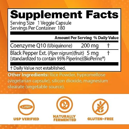 Doctor's Best High Absorption CoQ10 with BioPerine, Non-GMO, Gluten & Soy Free - TrustMedUSA