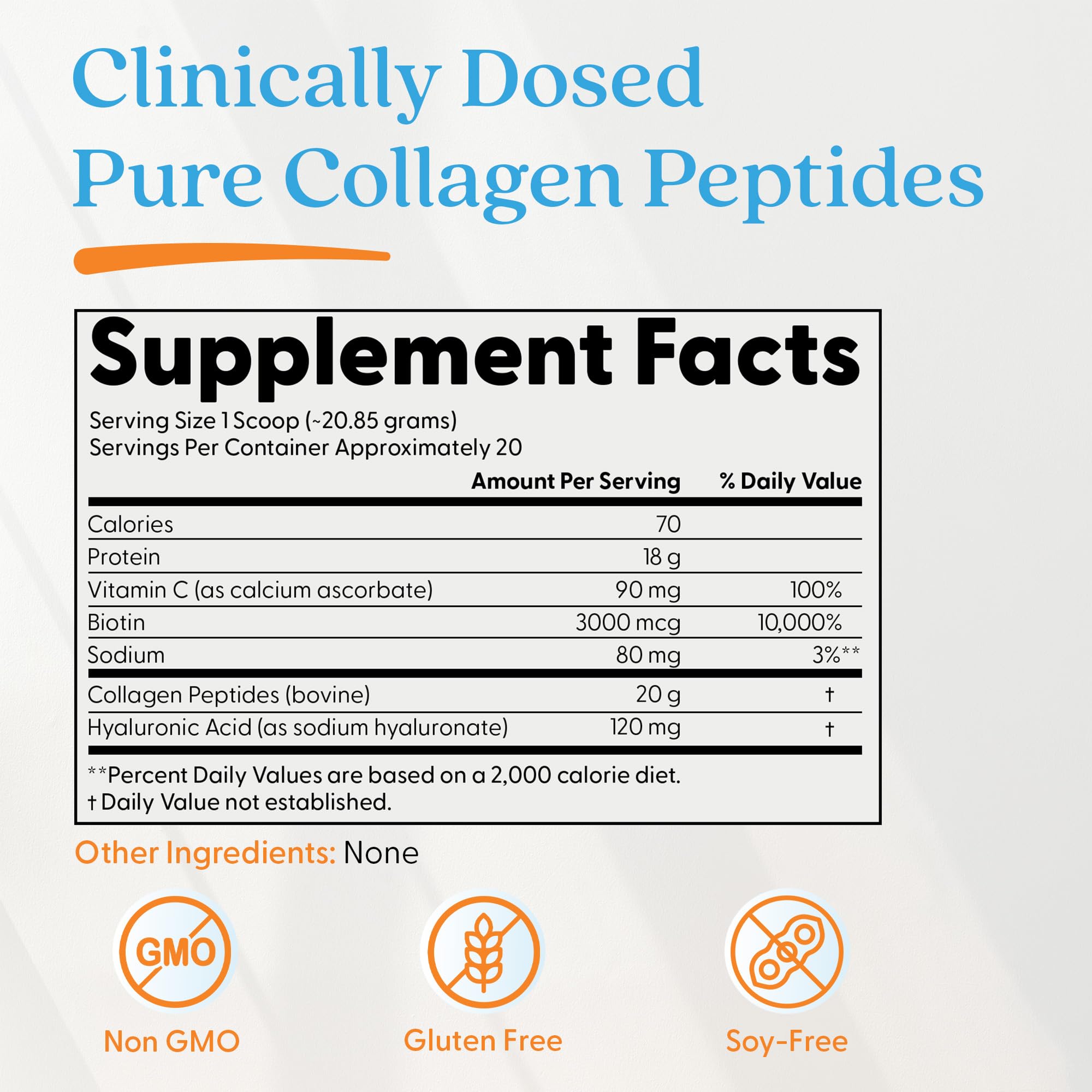 Doctor's BEST Pure Collagen Peptides w/Hyaluronic Acid - Collagen Powder Supplement for Women & Men, Unflavored, 18 g Protein & 90 mg Vitamin C per Serving, Supports Healthy Skin & Hair - 14.8 oz - Maple Wellness Supplements
