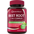 Doctor's Recipes Beet Root Capsules, 20:1 Extract with Grape Seed, CoQ10, Turmeric, Black Pepper for Enhanced Absorption, Supports Heart, Circulation, Energy & Nitric Oxide, Non-GMO, 90 Veg Caps - TrustMedUSA