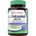 Doctor's Recipes L-Theanine 200 mg, Magnesium Glycinate, Ashwagandha, Inositol, Vitamin B6 B1 B2, Calm Relaxation Mood Cortisol Manager Nerve Focus Sleep Aid Quality No Drowsiness, Vegan, 90 Capsules - TrustMedUSA