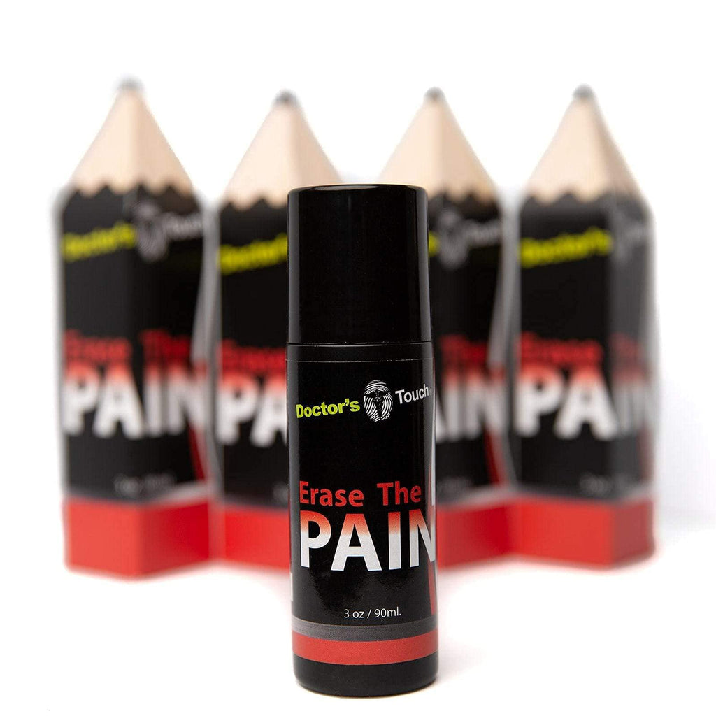 Doctor's Touch Erase The Pain Relief Roll On - Fast Acting Topical Pain Relief Roll On for Nerves, Joints, All Muscle Soreness and Discomfort - Roll on Muscle Pain Relief - TrustMedUSA