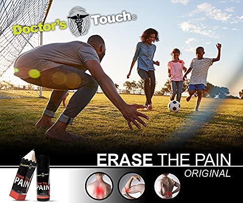 Doctor's Touch Erase The Pain Relief Roll On - Fast Acting Topical Pain Relief Roll On for Nerves, Joints, All Muscle Soreness and Discomfort - Roll on Muscle Pain Relief - TrustMedUSA