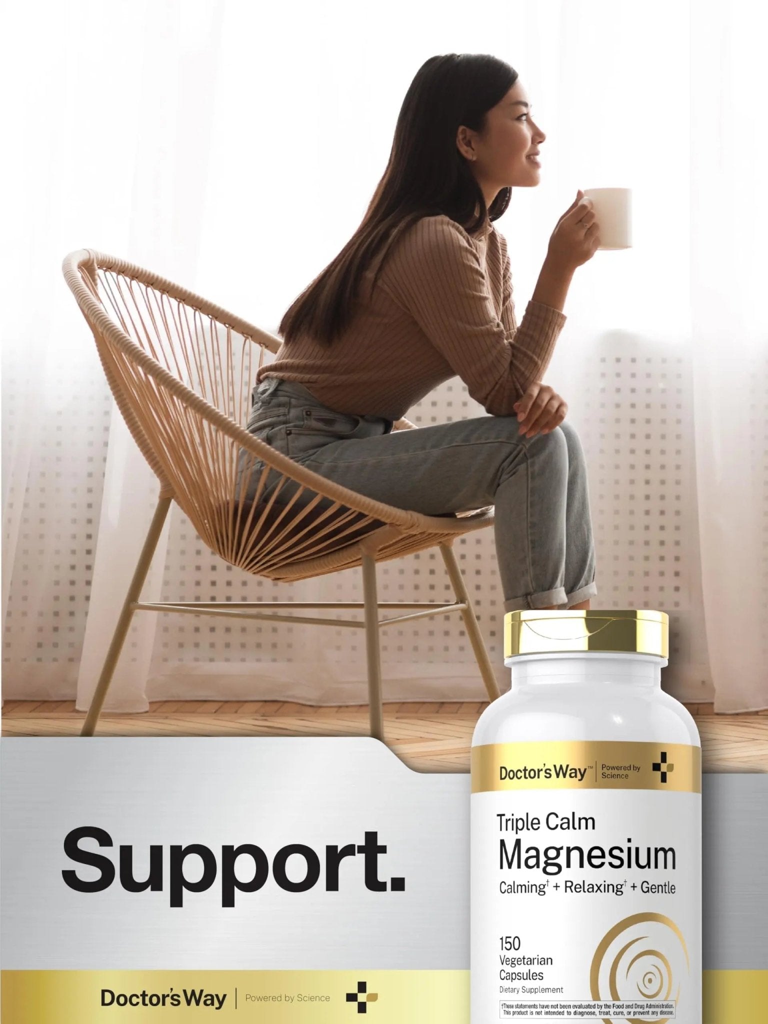 Doctor's Way Triple Magnesium Complex | 150 Capsules | Citrate, Glycinate, & Malate Supplement | Vegetarian, Non-GMO, Gluten Free Formula - TrustMedUSA