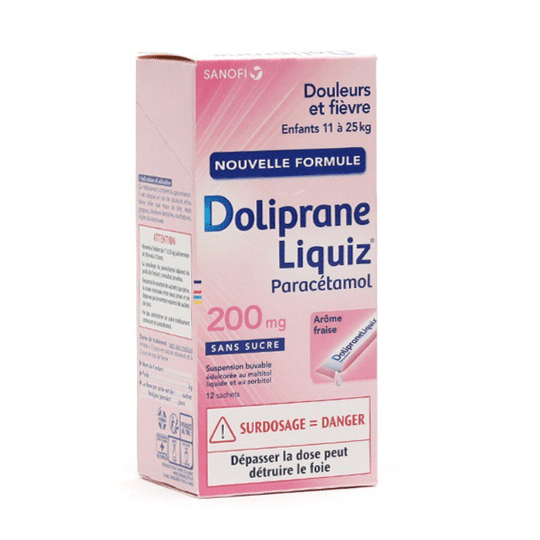 Doliprane Liquiz 200mg - Sanofi - TrustMedUSA