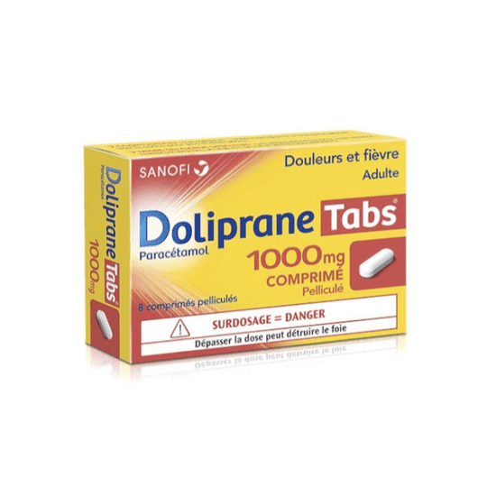 Doliprane Tabs 1000mg - 8 tablets - TrustMedUSA