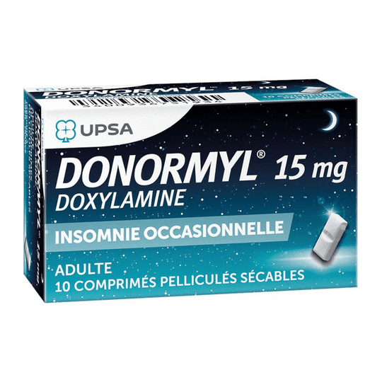 Donormyl Tablets UPSA, 10 Tabs - Insomnia Treatment - TrustMedUSA