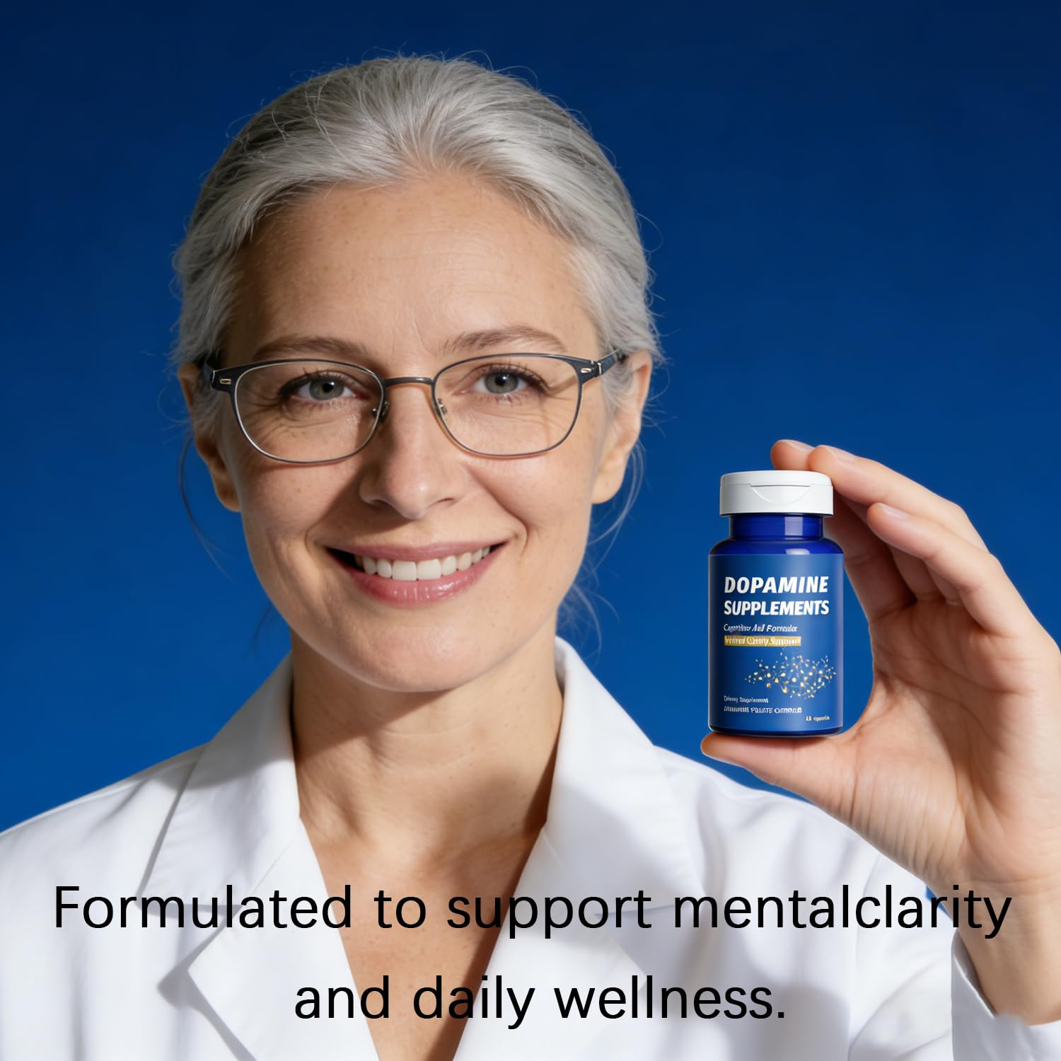 Dopamine Brain Supplement with L-Tyrosine 650mg | Cognitive Function, Focus & Mood Support | Neurotransmitter & Mental Energy Booster | 60 Capsules - TrustMedUSA