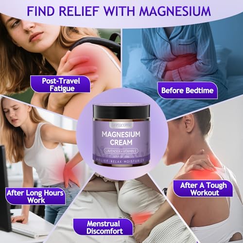 Doracome Magnesium Moisturizing Cream for Muscle Relief, Sleep Support and Stress Relief, Fast-Absorbing Formula,Skin Friendly,Lightly Scented-SJX - TrustMedUSA