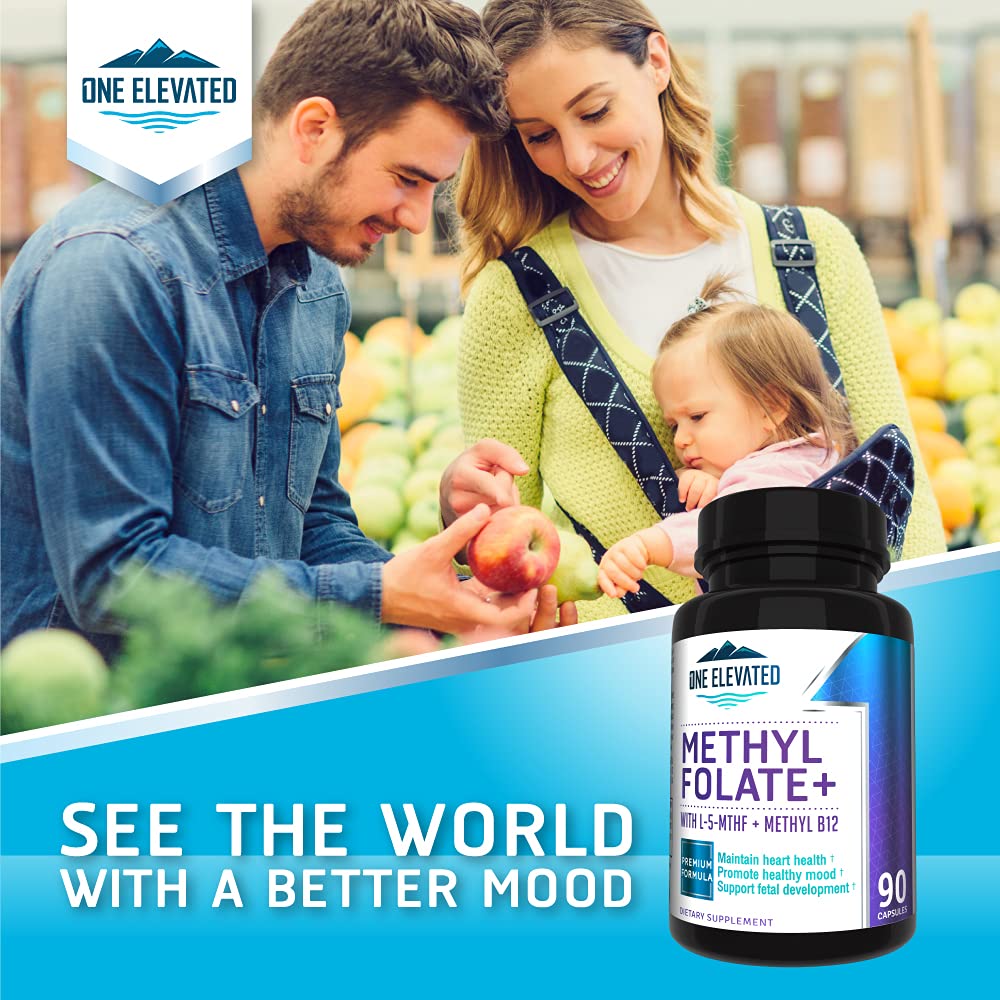 Double Strength & Most Bioactive Methyl Folate! Uniquely Formulated with Highest Pharmaceutical Grade Methylcobalamin (B12), Niacin, B1, B2 B6. - TrustMedUSA