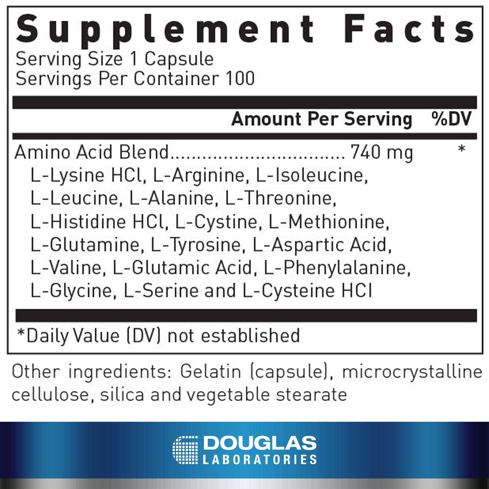 Douglas Laboratories Aminoblend | Nutritionally Balanced Mixture of Amino Acids | 100 Capsules - TrustMedUSA
