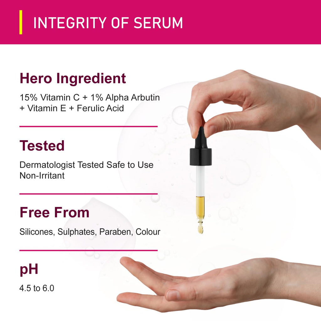 Dr. Alies Professional 15% Vitamin C Face Serum | Advanced Skin Clarifying with Vitamin E | Reduces Acne Marks | 30ml - Maple Wellness Supplements