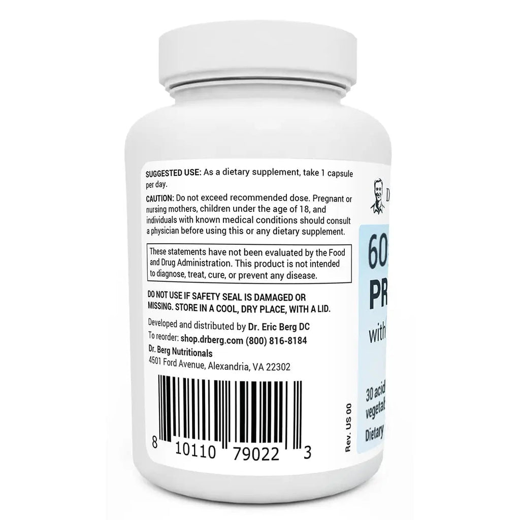Dr. Berg 60 Billion Probiotic Supplement - Probiotics for Men & Women - Pre and Probiotics - TrustMedUSA
