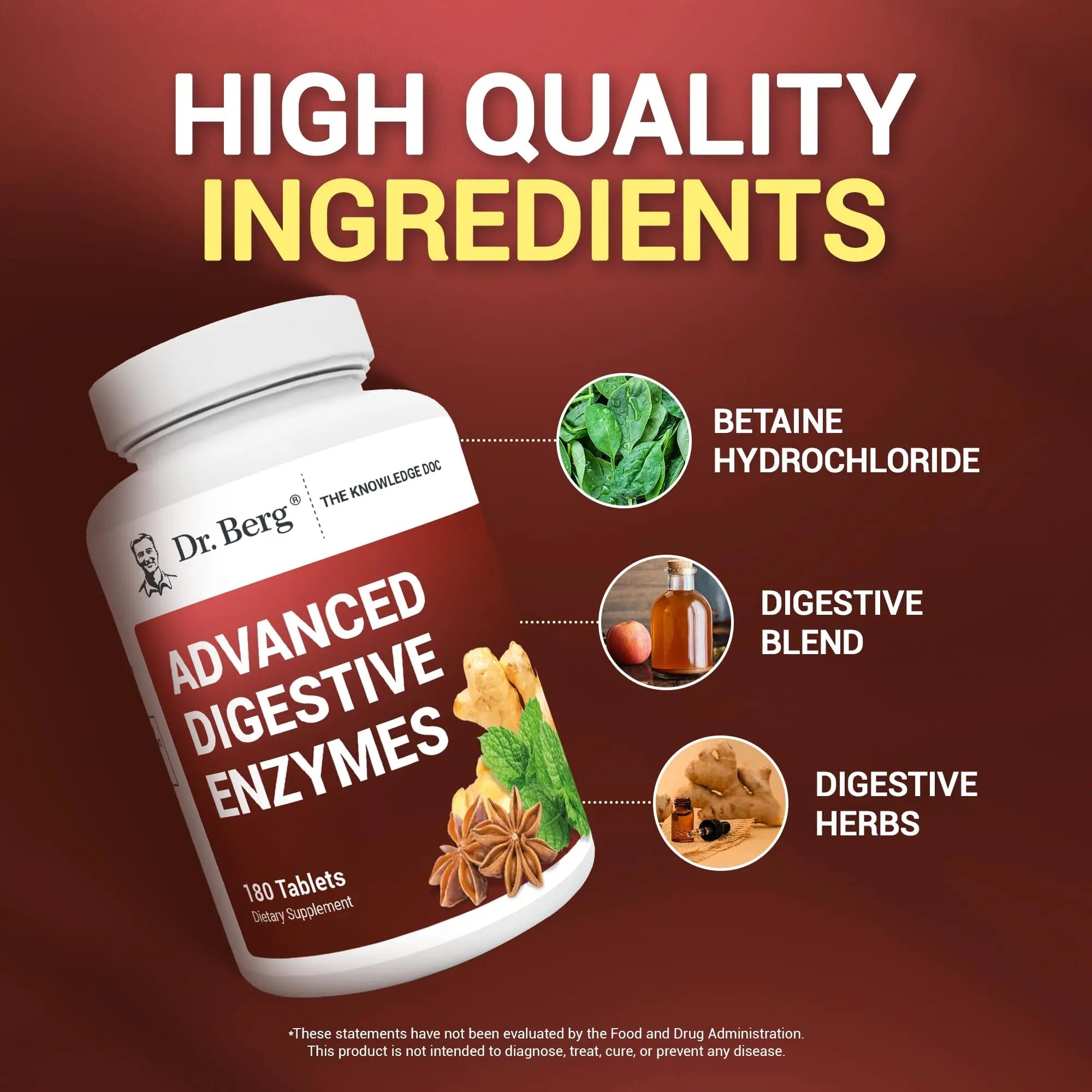 Dr. Berg Advanced Digestive Formula with Apple Cider Vinegar - Includes Digestive Health - TrustMedUSA