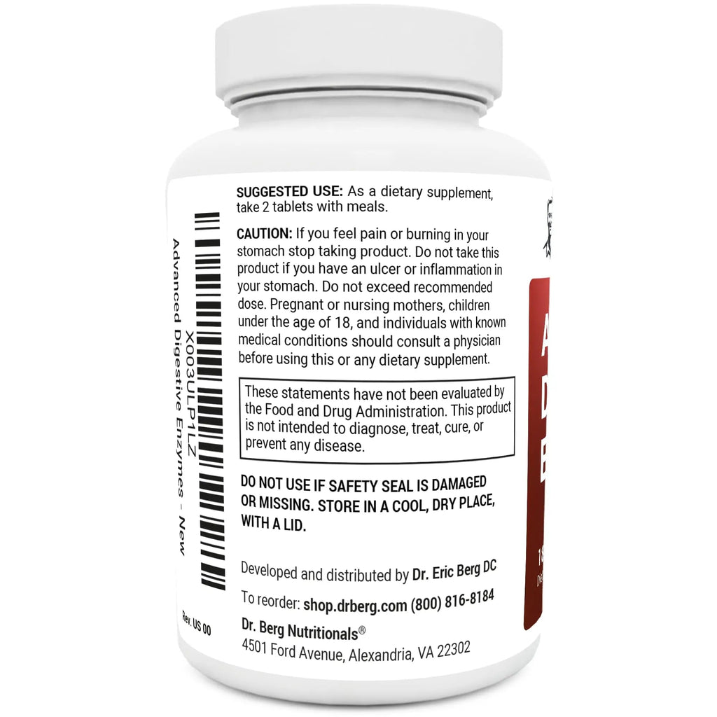 Dr. Berg Advanced Digestive Formula with Apple Cider Vinegar - Includes Digestive Health - TrustMedUSA