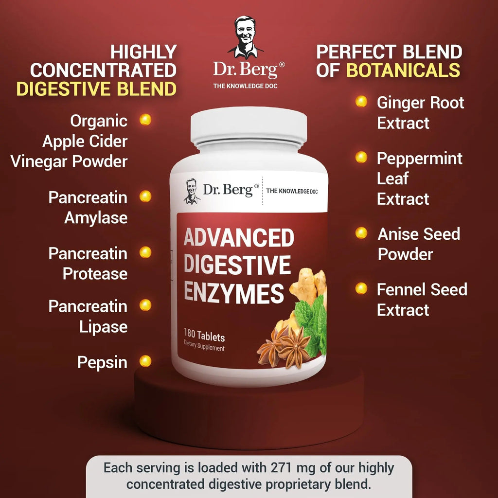 Dr. Berg Advanced Digestive Formula with Apple Cider Vinegar - Includes Digestive Health - TrustMedUSA