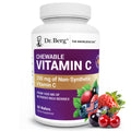 Dr. Berg Chewable Vitamin C Complex - Made with Organic, Non-GMO Berries - 60 Delicious Wafers - TrustMedUSA