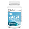 Dr. Berg Cod Liver Oil Capsules - New Formula Without OxBile - Rich in Omega-3 Fatty - TrustMedUSA