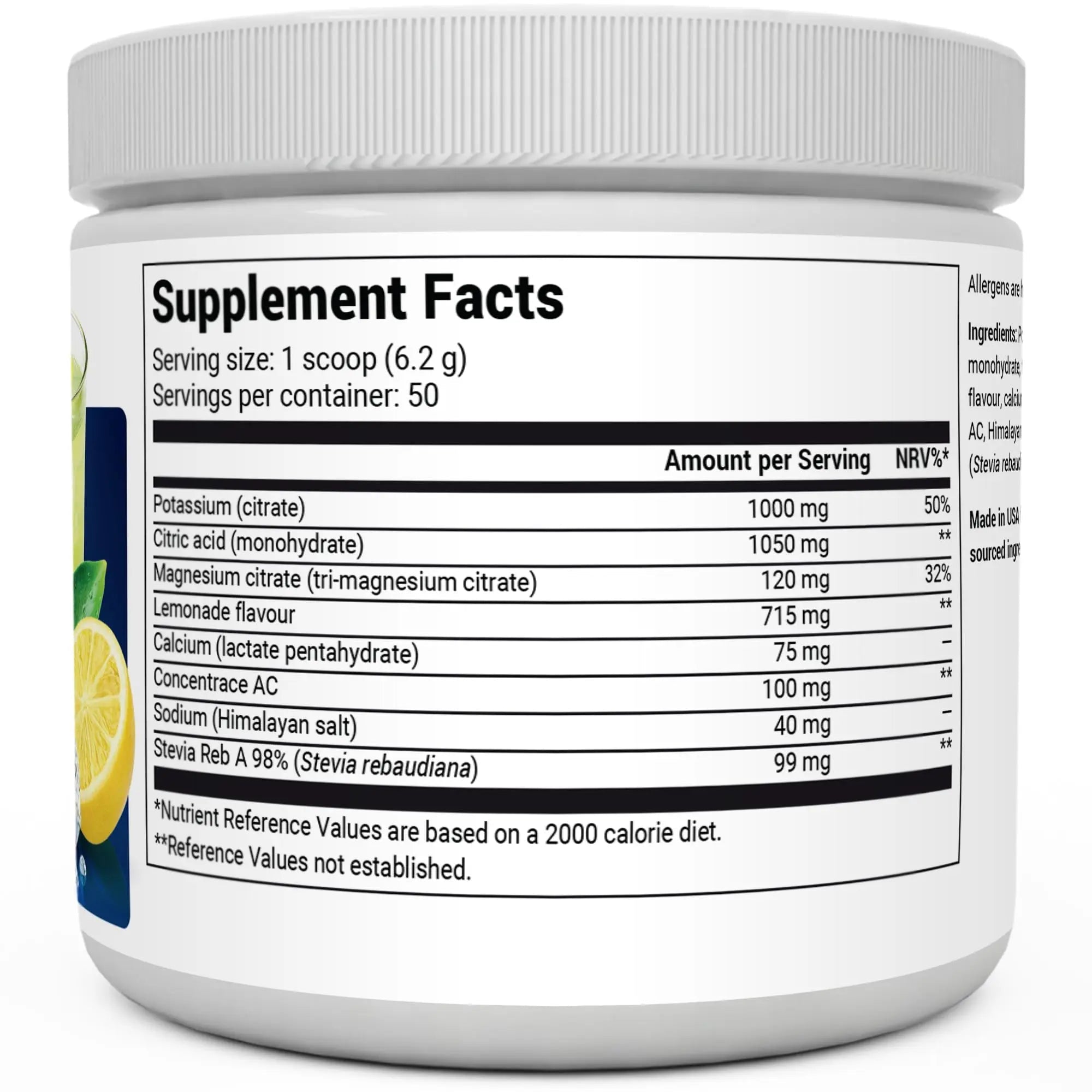 Dr. Berg Electrolyte Powder - Electrolyte Drink Supplements with 1000mg Potassium - TrustMedUSA