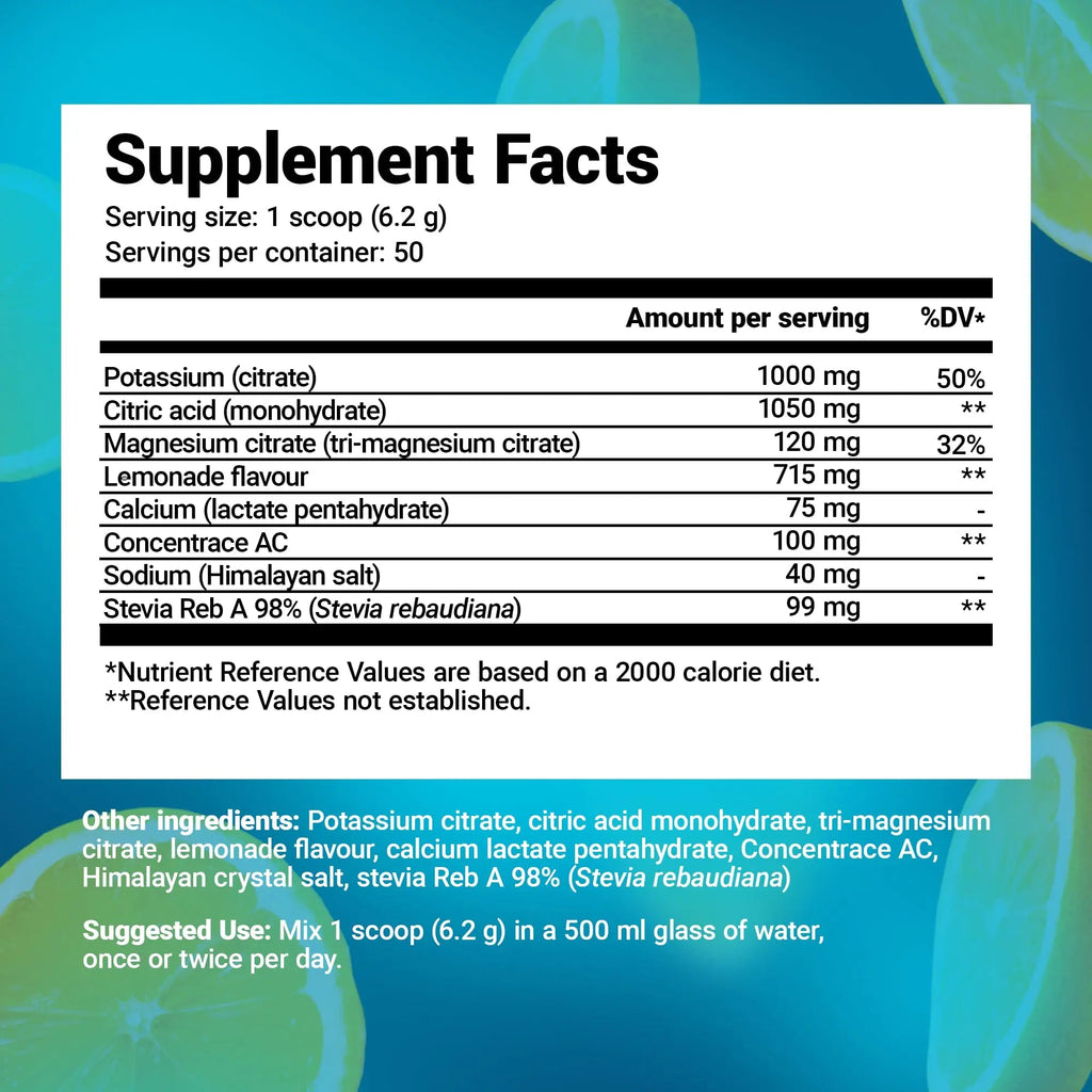 Dr. Berg Electrolyte Powder - Electrolyte Drink Supplements with 1000mg Potassium - TrustMedUSA