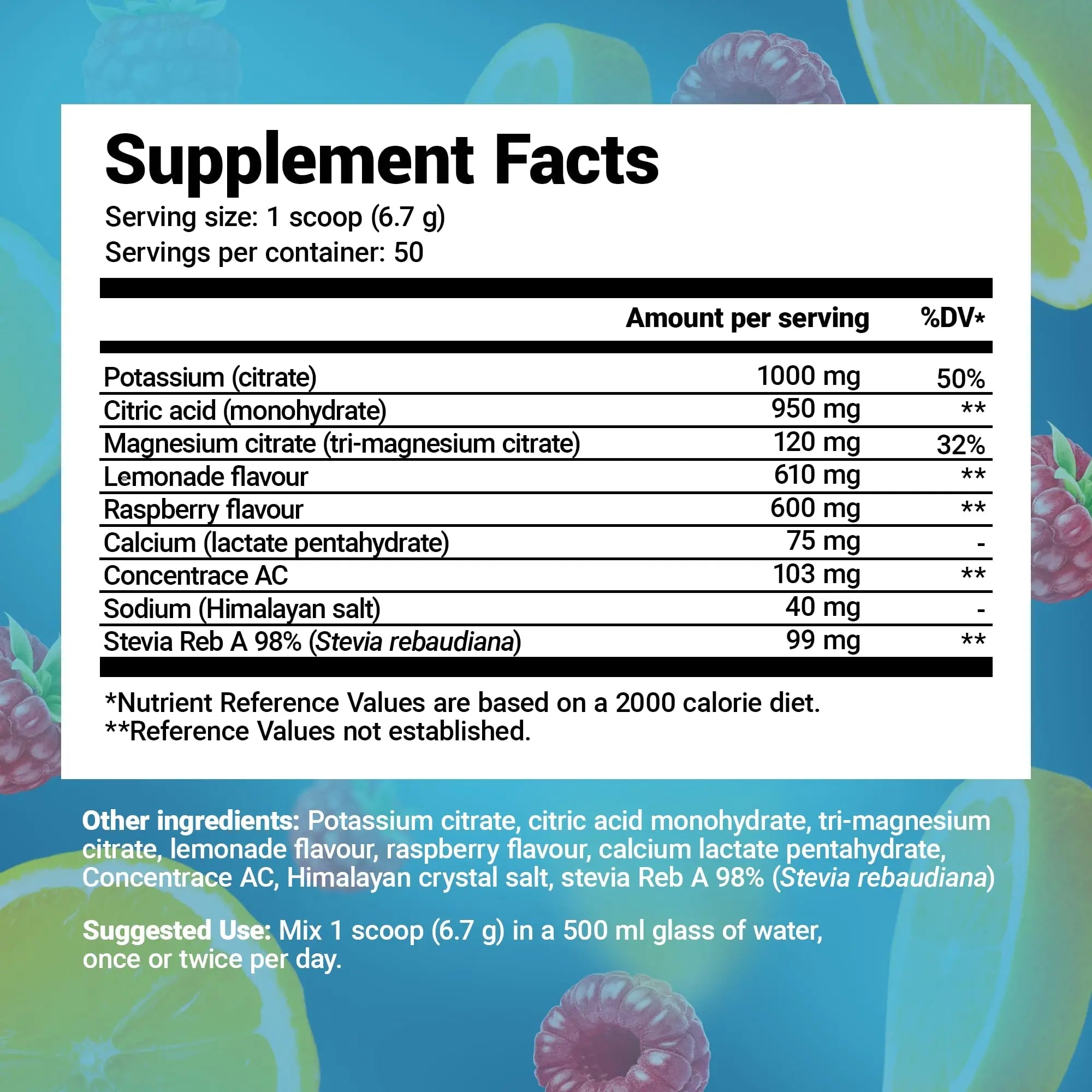 Dr. Berg Electrolyte Powder - Electrolyte Drink Supplements with 1000mg Potassium - TrustMedUSA