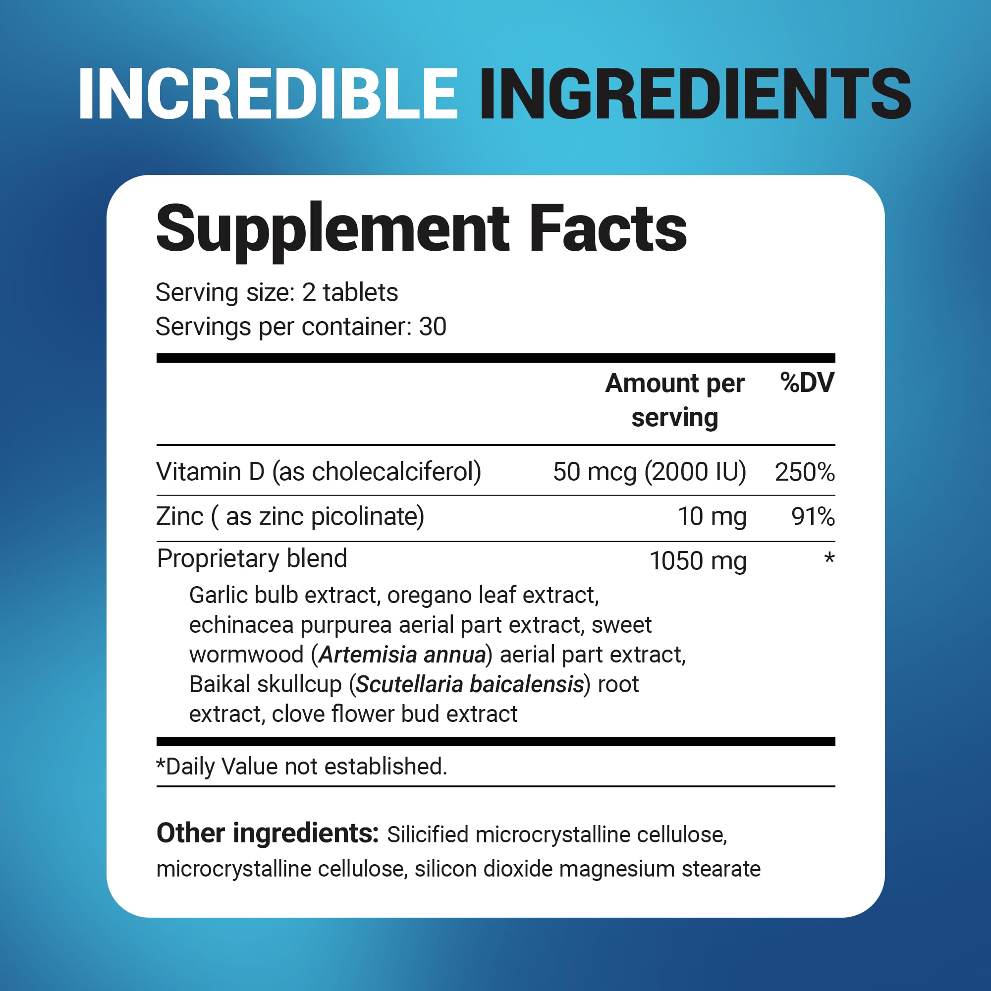 Dr. Berg Emergency Immune Support w/Echinacea - Potent Blend of Herbal Extracts (Warning: Strong Herbal Smells) - Immune Support Supplement Includes 2,000 IUs of Vitamin D & 10mg of Zinc - 60 Tablets - TrustMedUSA