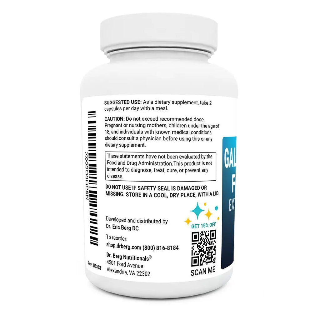 Dr. Berg Gallbladder Formula Extra Strength - Made w/Purified Bile Salts & Ox Bile Digestive - TrustMedUSA
