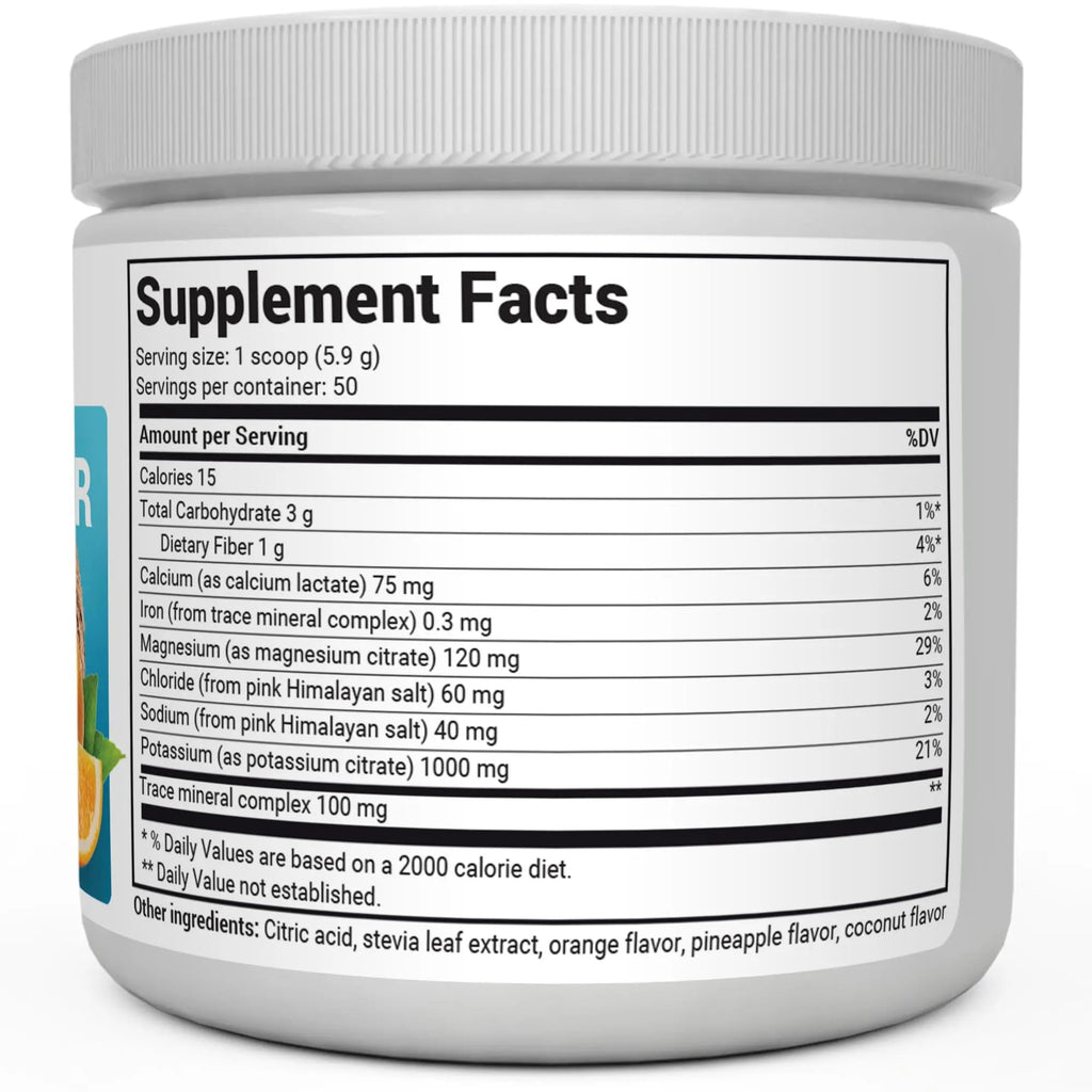 Dr. Berg Hydration Keto Electrolyte Powder - Enhanced w/ 1,000mg of Potassium - TrustMedUSA