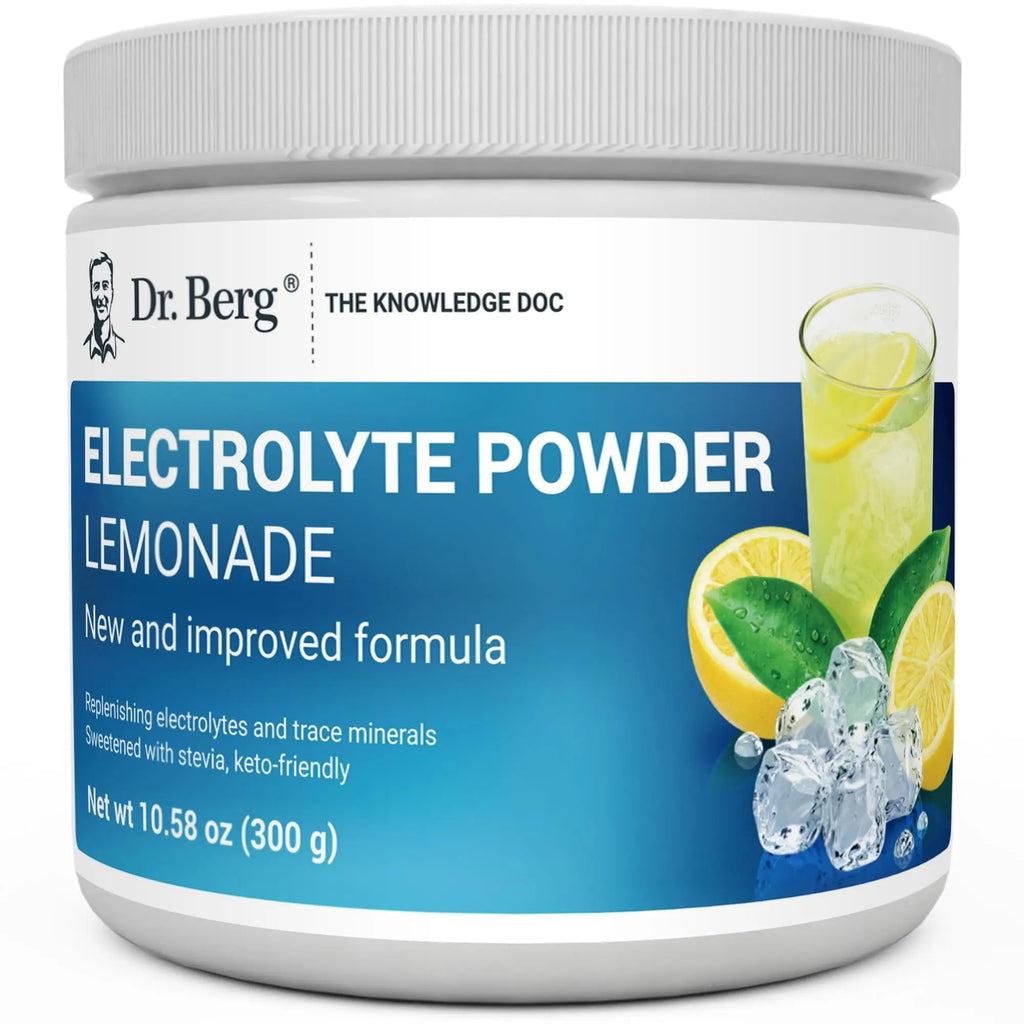 Dr. Berg Hydration Keto Electrolyte Powder - Enhanced w/ 1,000mg of Potassium & Real - TrustMedUSA