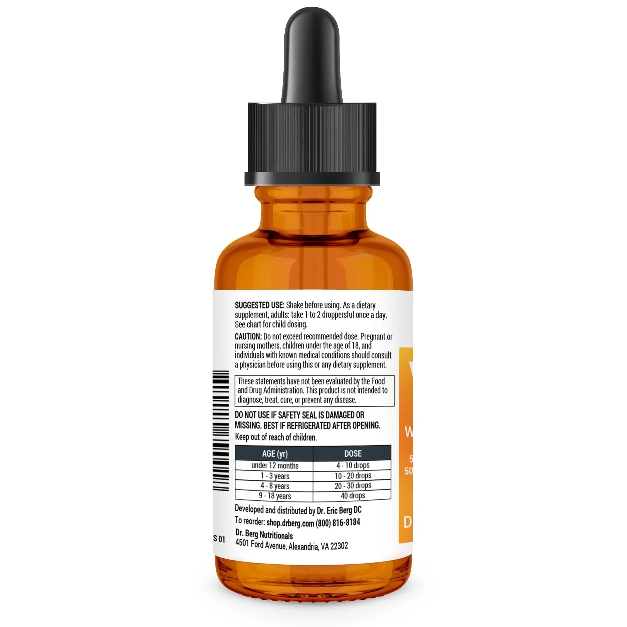 Dr. Berg Liquid Vitamin D3 & K2 Supplement - For Bone, Teeth, Mood & Immune Health - TrustMedUSA