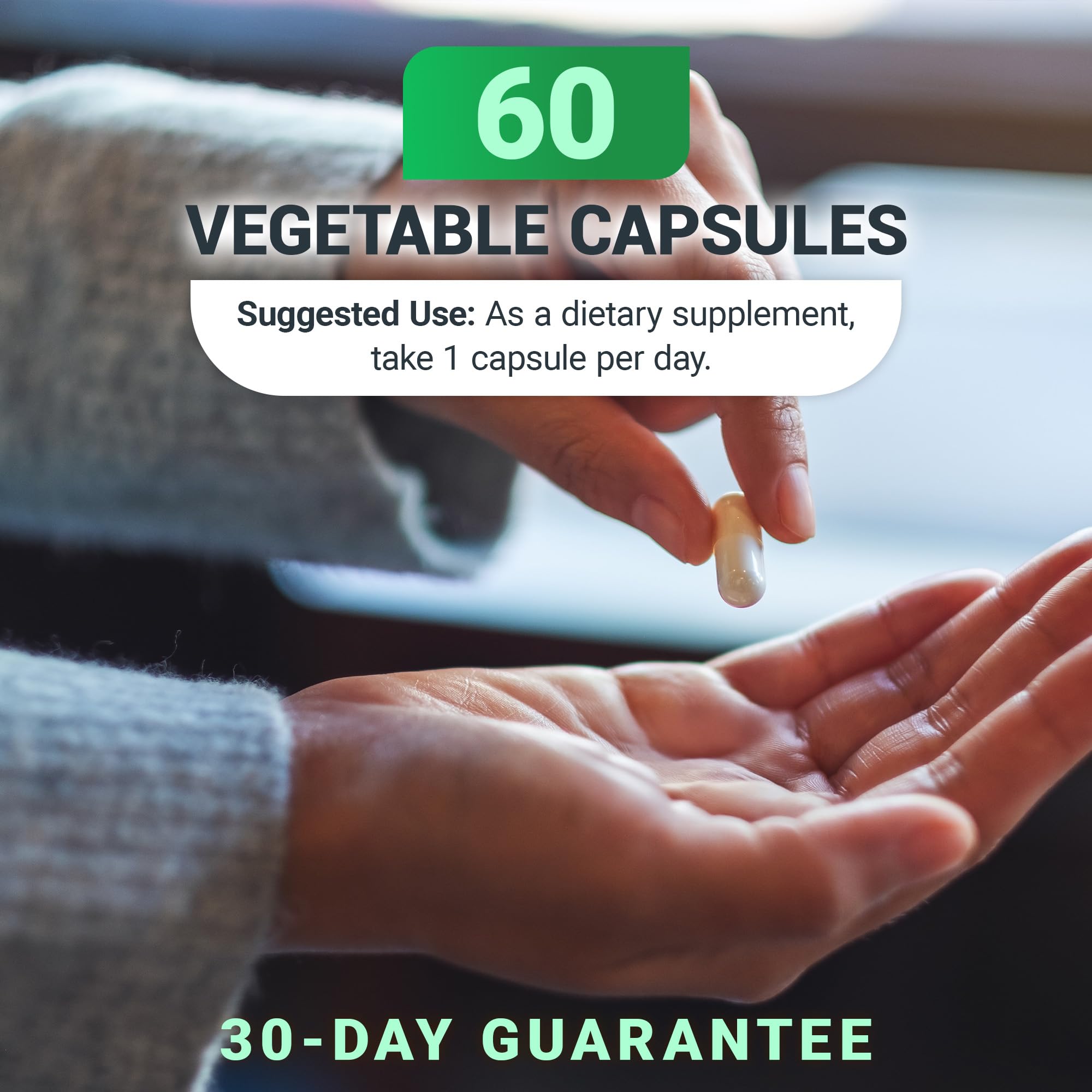 Dr. Berg Natural Vitamin B1 B6 B12 Complex - Allithiamine Vitamin B1 Supplement with 8 Essential Vitamin B Complex for Men & Women Including Thiamin, Niacin, Folate, Magnesium & More - 60 Capsules - TrustMedUSA