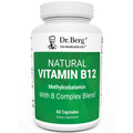 Dr. Berg Natural Vitamin B12 1000 mcg with B Complex Blend - Methylcobalamin B12 for Energy, Nerve Health, and Cognitive Function* - Methylated B12 with Folate - 60 Capsules (2-Month Supply) - TrustMedUSA