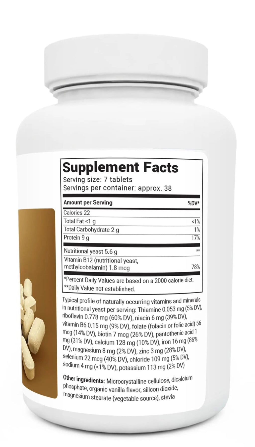 Dr. Berg Nutritional Yeast Tablets – Natural B12 Added - All 8 B Vitamin Complex – Organic - TrustMedUSA