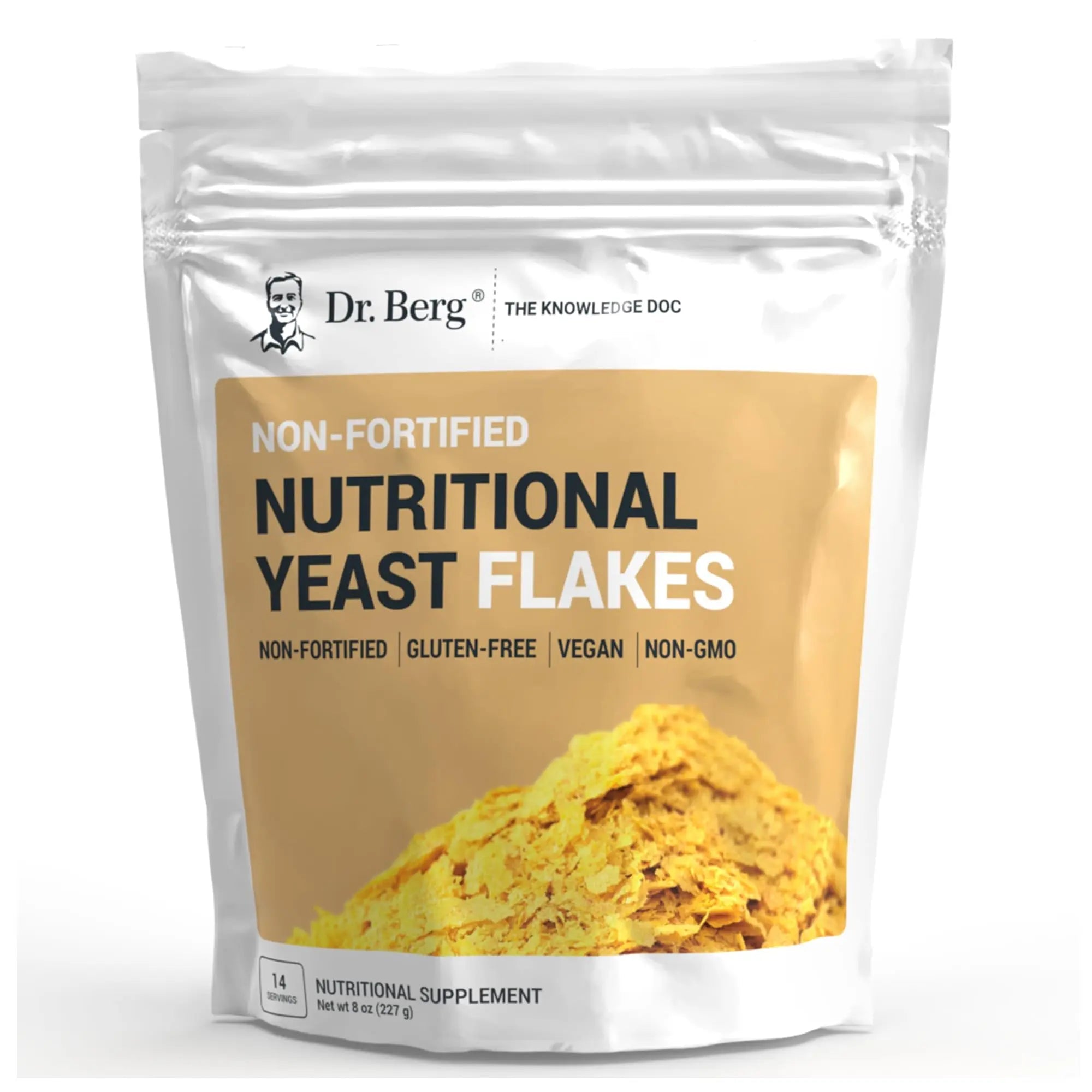 Dr. Berg Premium Nutritional Yeast Flakes - Delicious Non-Fortified Nutritional Yeast - TrustMedUSA