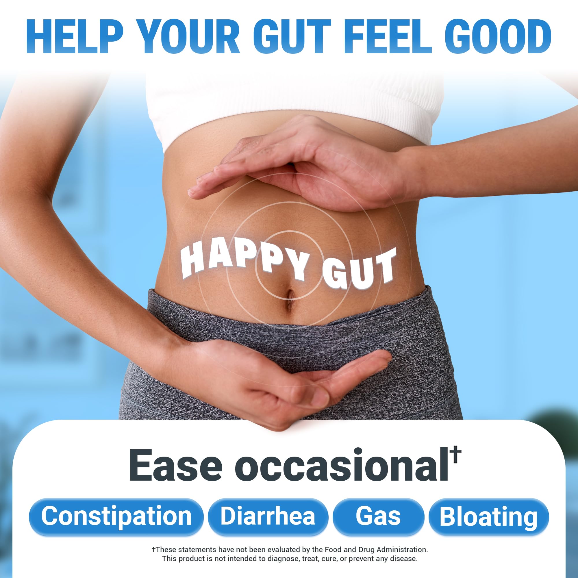 Dr. Berg Probiotic Supplement (60 Billion CFUs) - Helps Ease Occasional Constipation, Diarrhea, Gas & Bloating* - Pre and Probiotics for Digestive Health - TrustMedUSA