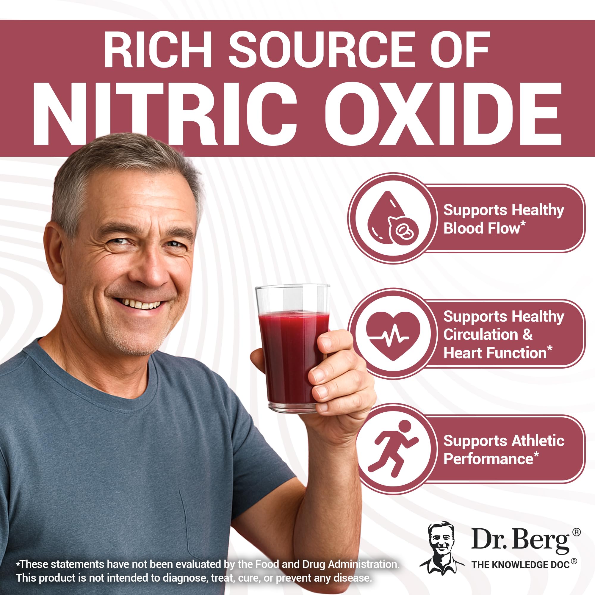 Dr. Berg Raw Organic Beet Powder from Real Earth-Grown Beets – USDA Certified Organic Beet Root Powder to Support Nitric Oxide Levels, Energy - TrustMedUSA