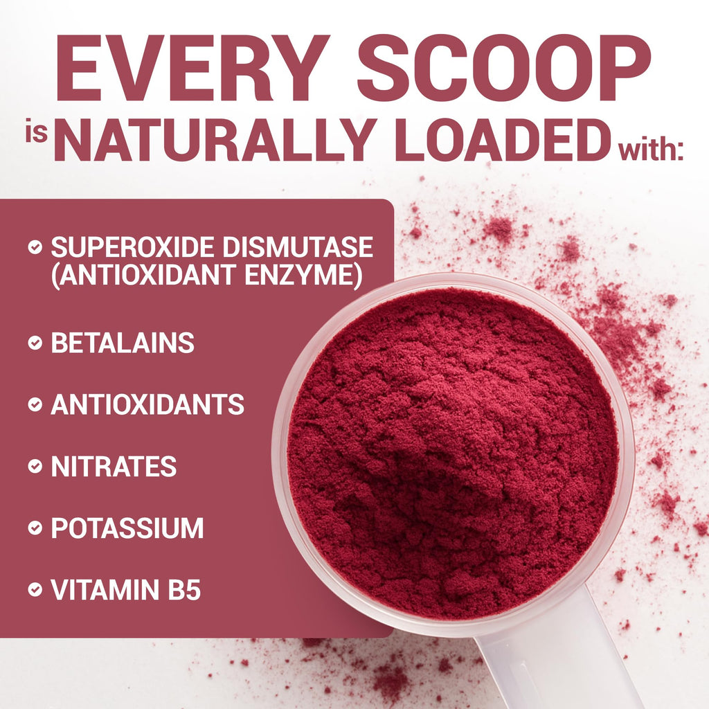 Dr. Berg Raw Organic Beet Powder from Real Earth-Grown Beets – USDA Certified Organic Beet Root Powder to Support Nitric Oxide Levels, Energy - TrustMedUSA
