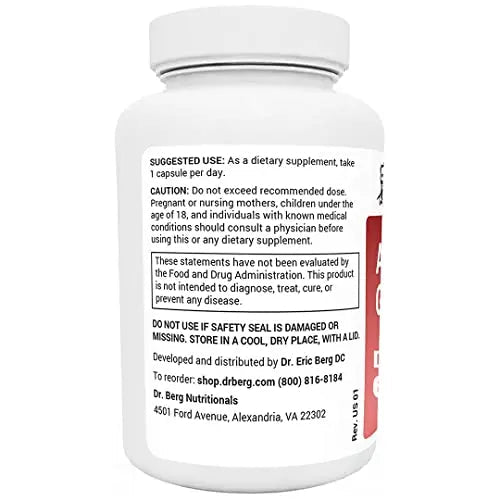 Dr. Berg's Adrenal Glandular - Cortisol Manager, More Energy, Focus, Stress and Immunity - TrustMedUSA