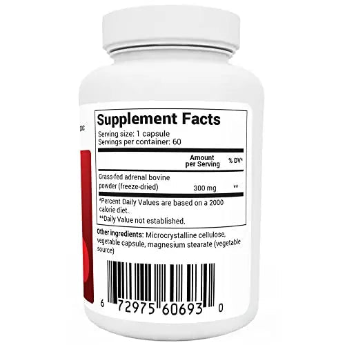Dr. Berg's Adrenal Glandular - Cortisol Manager, More Energy, Focus, Stress and Immunity - TrustMedUSA