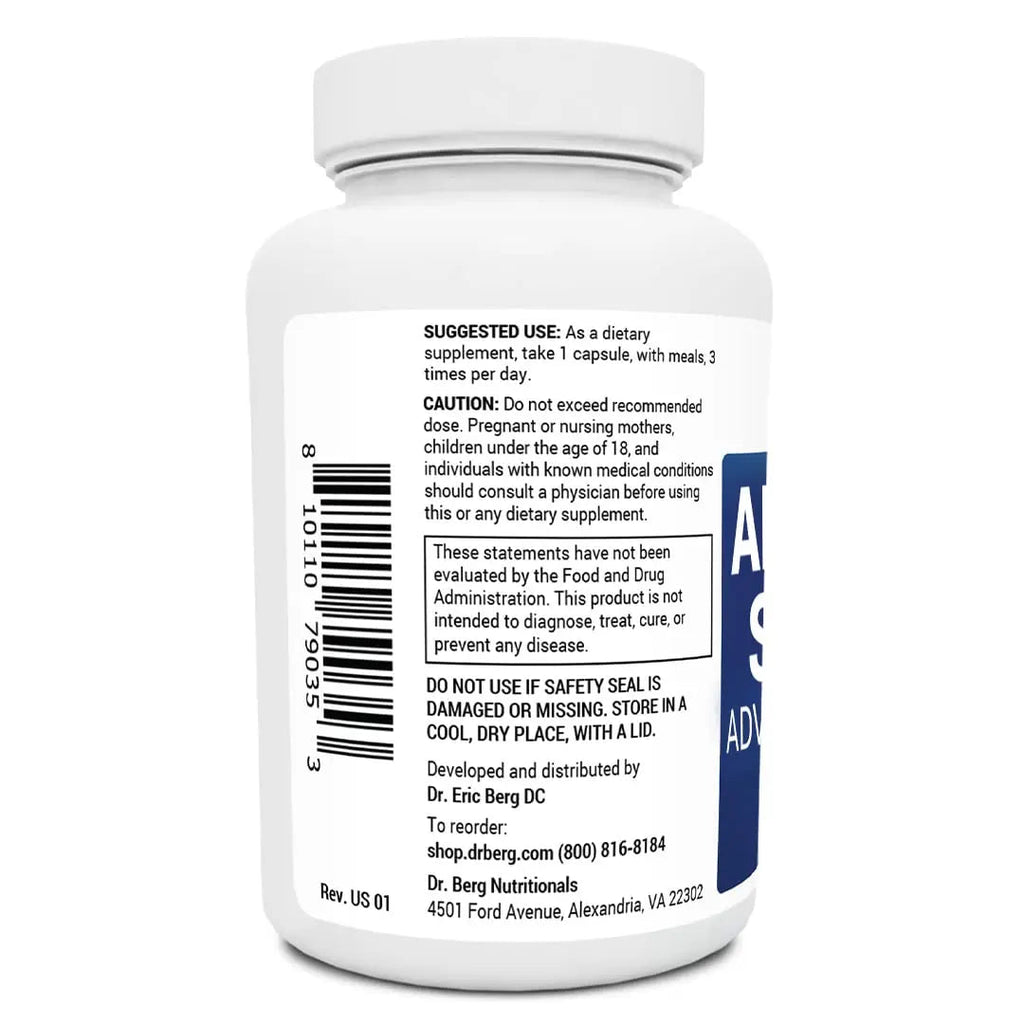 Dr. Berg’s Adrenal Stress Advanced Formula - Adrenal Support Supplements for Stress - TrustMedUSA