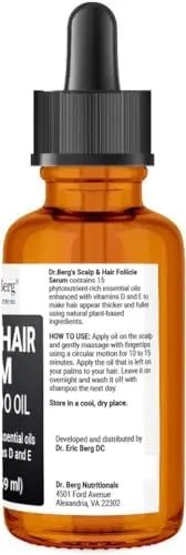 Dr Berg's (All In One) Hair Growth Serum w/Jojoba Oil & Castor Oil For Fuller Thicker Hair - TrustMedUSA