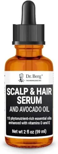 Dr Berg's (All In One) Hair Growth Serum w/Jojoba Oil & Castor Oil For Fuller Thicker Hair - TrustMedUSA
