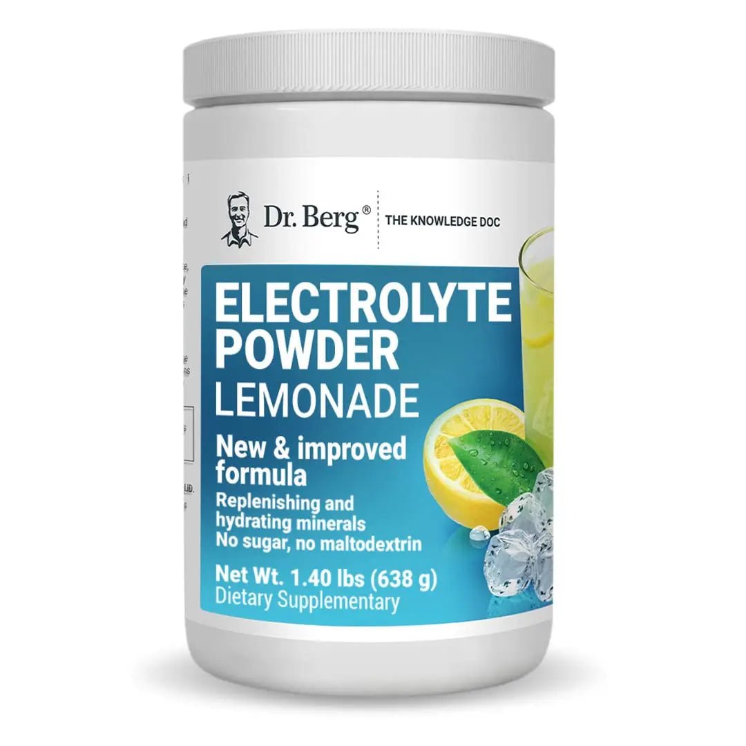 Dr. Berg's Electrolyte Powder 100 Servings Bundle - Raspberry Lemon & Lemonade - TrustMedUSA